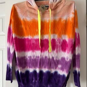 Vibrant Multicolor Tie-Dye Hoodie